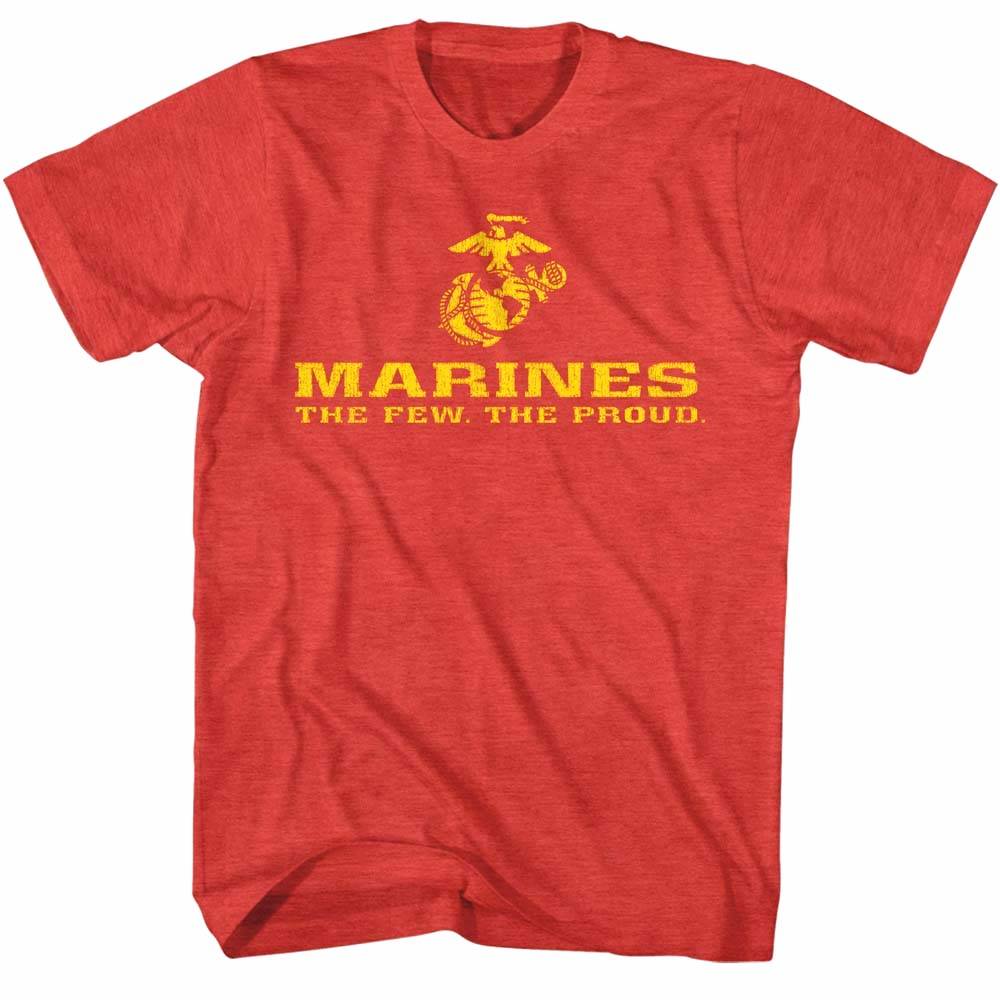 Us Marines Logo The Few The Proud Red Men's T Shirt