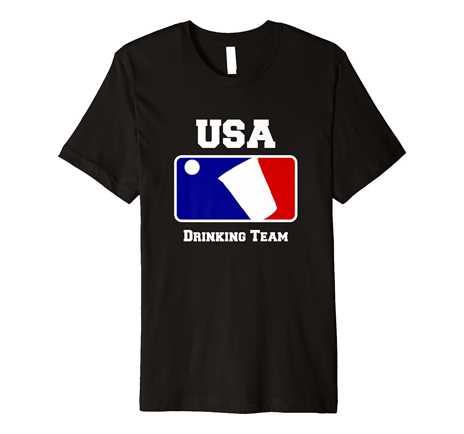 Usa Drinking Team Funny Party Beer Pong Game Tee Shirt