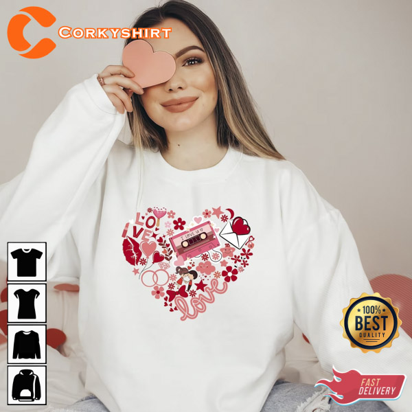 Valentine’s Day Heart Shirt Couple Matching Shirt