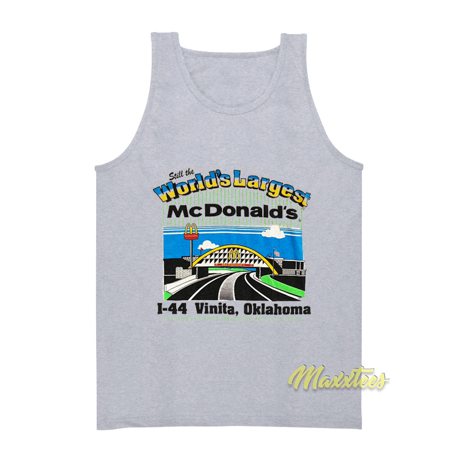 Vintage 90s Worlds Largest Mcdonald's Tank Top