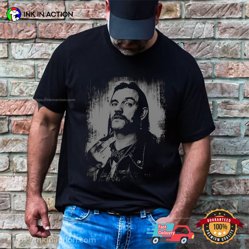 Vintage Bw Lemmy Kilmister Motohead’s Founder Graphic Tee