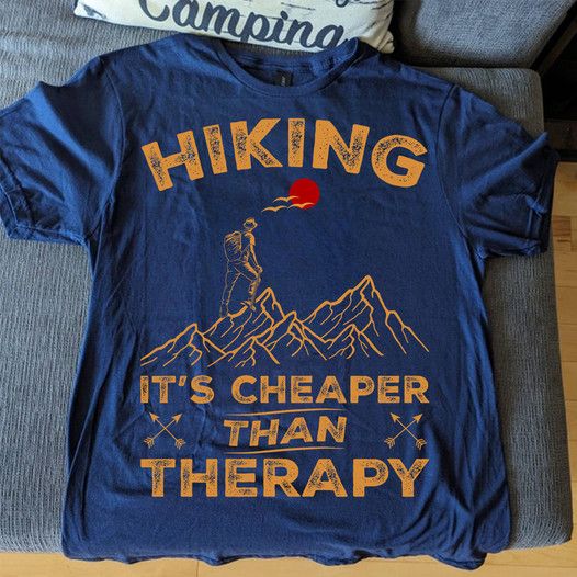 Vintage Hiking Shirt, It's Cheaper Than Therapy
