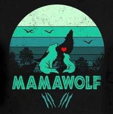 Vintage Mama Wolf Family Mommy Mother's Day Shirt