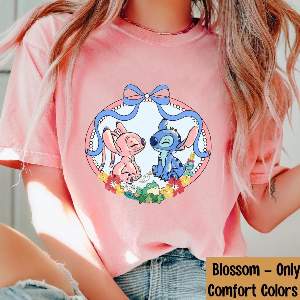 Vintage Stitch And Angel Couple Shirt Disney Valentine's Day Tee.jpg