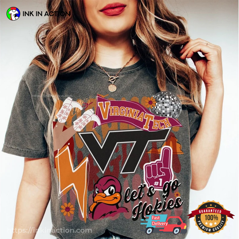 Virginia Tech Let’s Go Hokies Comfort Colors Tee