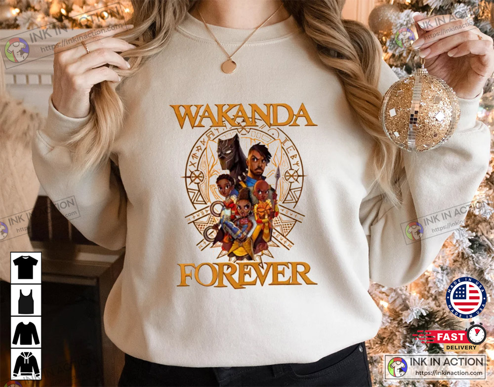 Wakanda Forever Black Panther The King Of Wakanda T’challa 1976 T-shirt