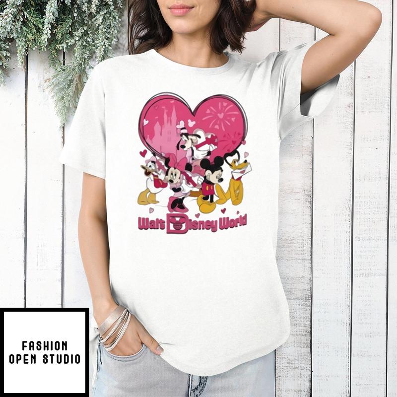Walt Disney World Happy Valentine Day’s Matching T-shirt