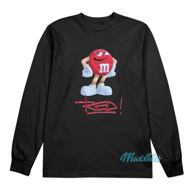 Waterparks Awsten Knight Red M&m Long Sleeve Shirt