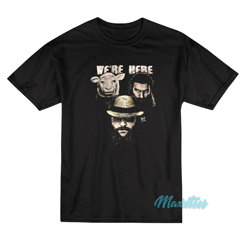 We're Here The Wyatt Family Sheep T-shirt