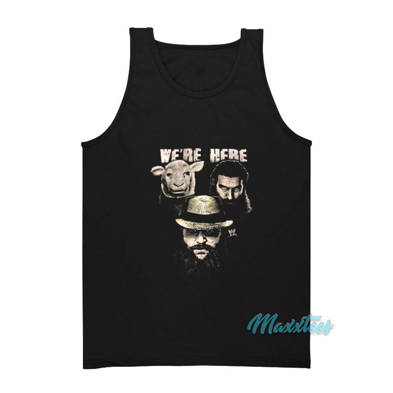 We're Here The Wyatt Family Sheep Tank Top