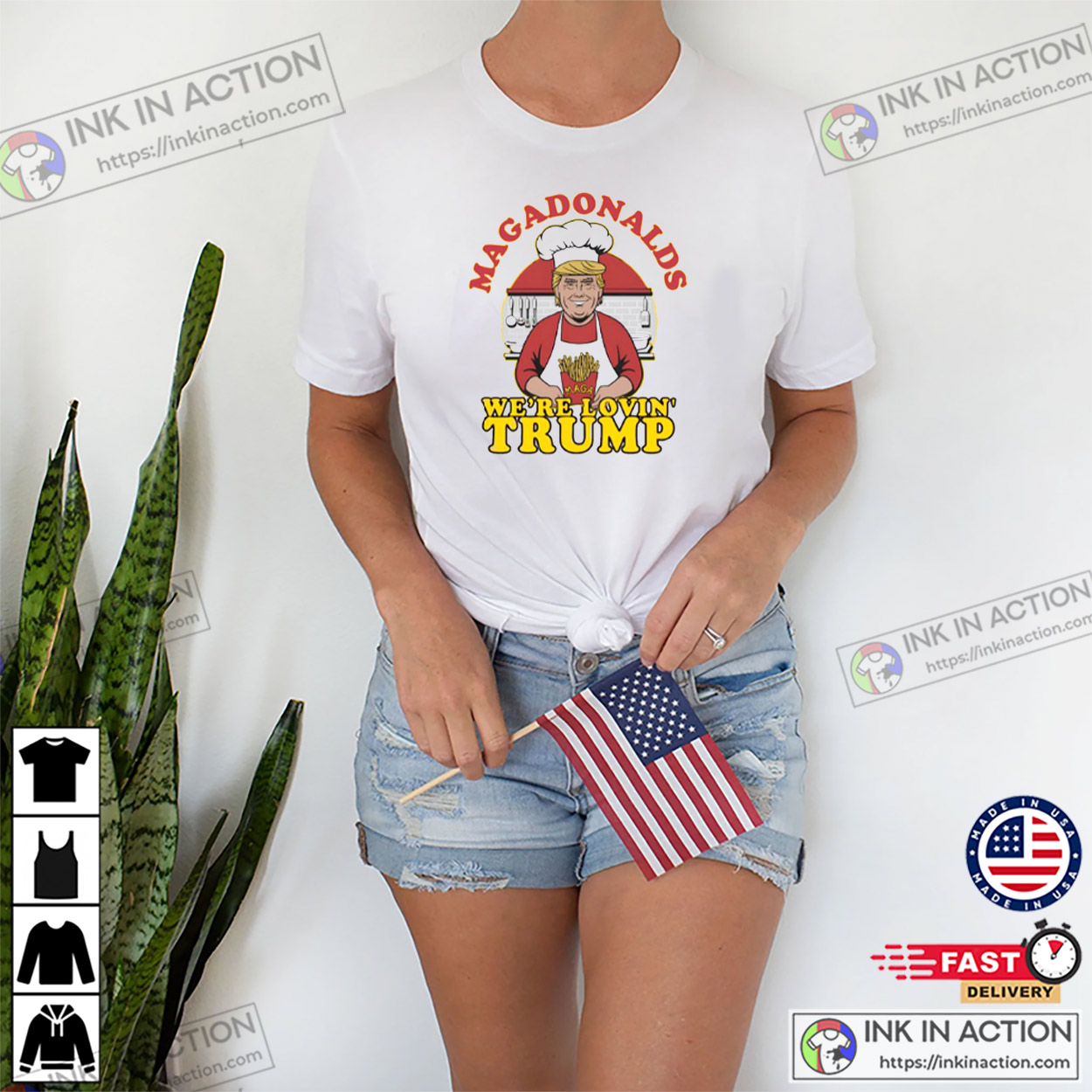 We’re Lovin’ Trump, Magadonalds T-shirt