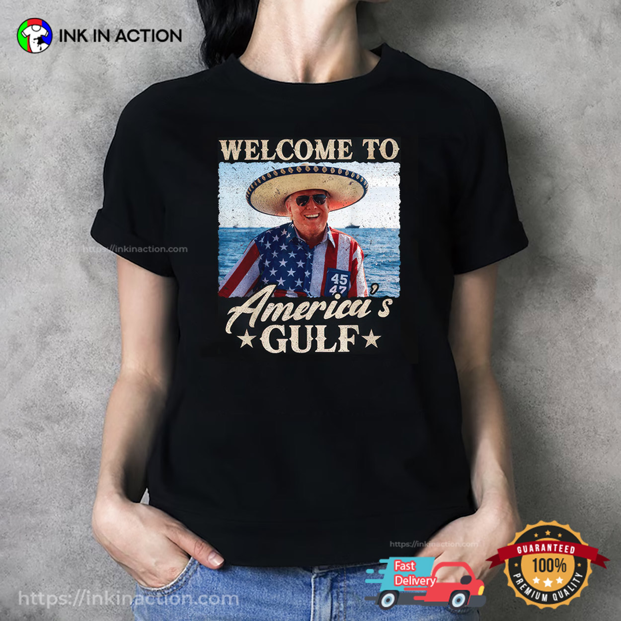 Welcome To America’s Gulf Funny Trump Is On Vacation Tee