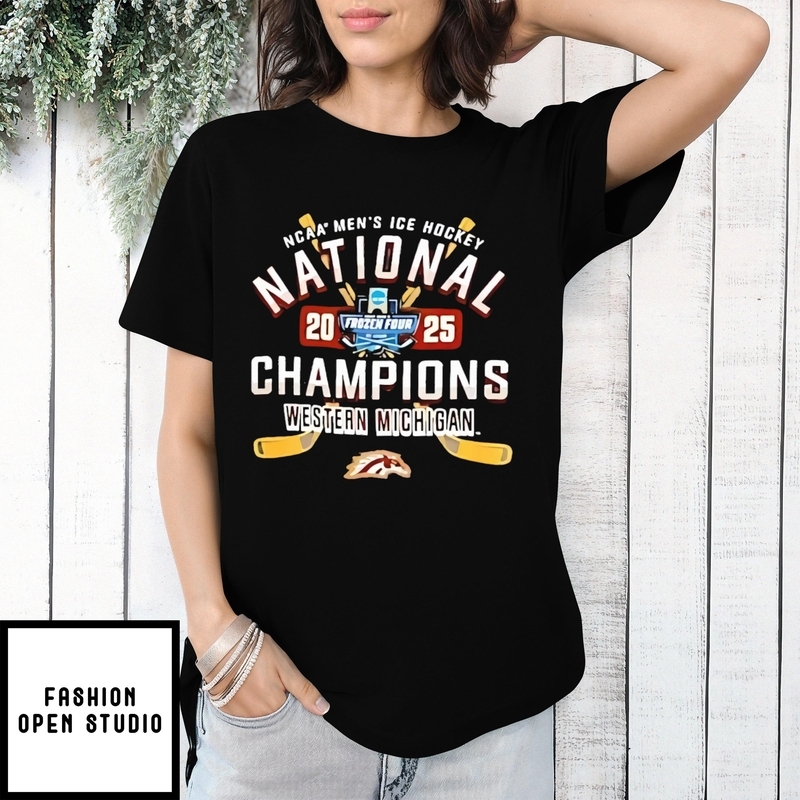 Western Michigan Broncos Men’s National Champions 2025 Retro T-shirt