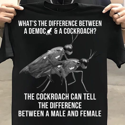 What's The Difference Between A Democ And A Cockroach Shirt