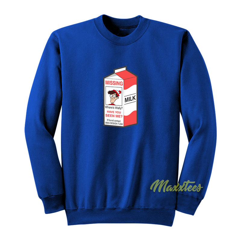 Where's Waldo Missing Milk Sweatshirt