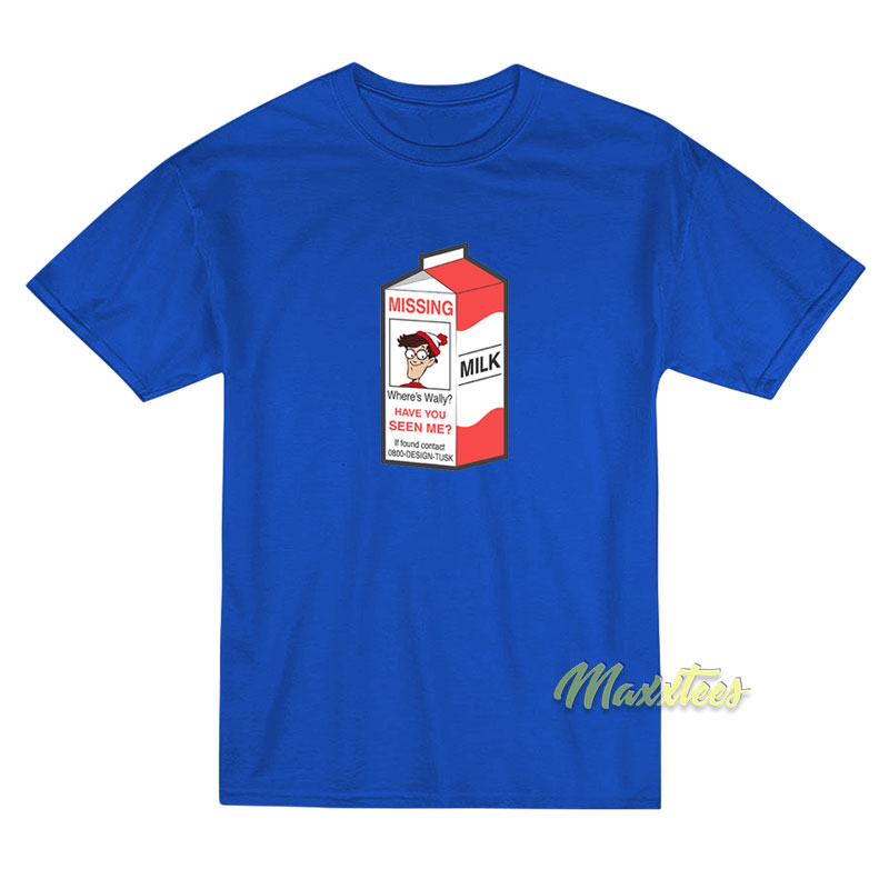 Where's Waldo Missing Milk T-shirt