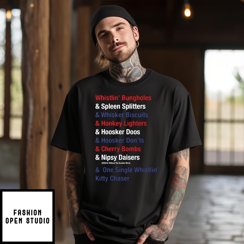 Whistlin’ Bungholes & Cherry Bombs Joe Dirt Fireworks T-shirt