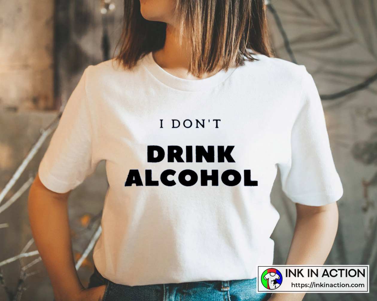 White Lie Party I Don’t Drink Alcohol Simple Unisex T-shirt