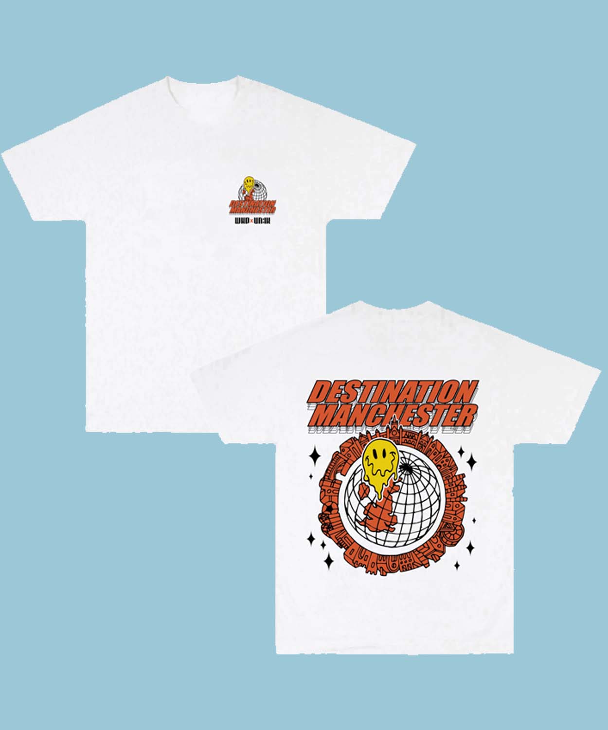 Whp X Un Ik ‘destination Manchester’ Tee – White
