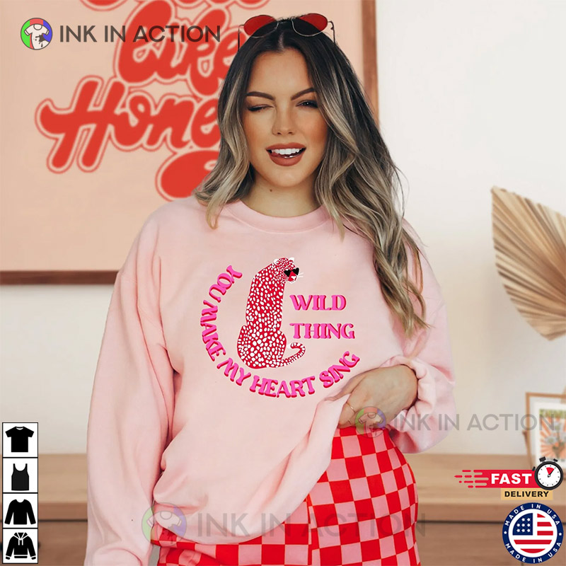 Wild Thing Leopard Print Valentine’s Day Shirt