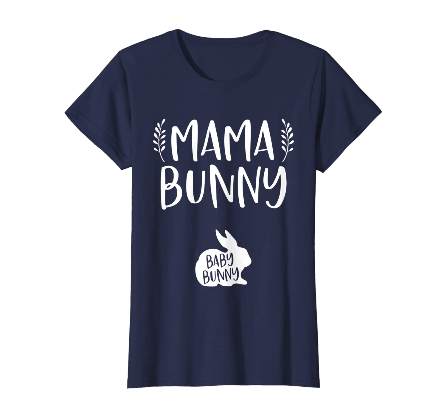 Womens Easter Pregnancy Announcement Shirt Mama Bunny Baby Reveal T Shirt