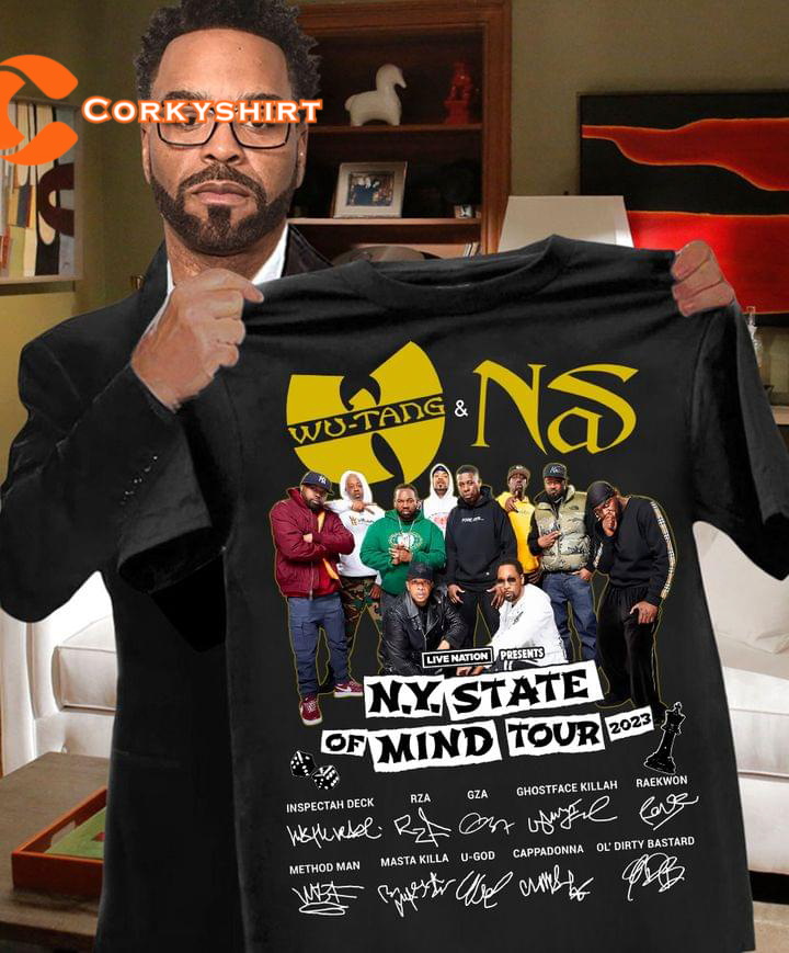 Wutang & Ns Live Nation New York State Of Mind Tour 2023 Concert Shirt