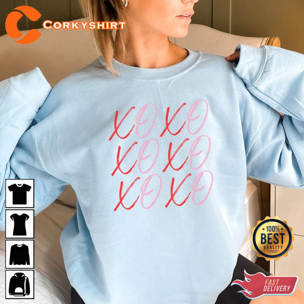 Xoxo Valentine’s Day Love Heart Cute Valentines Unisex T-shirt