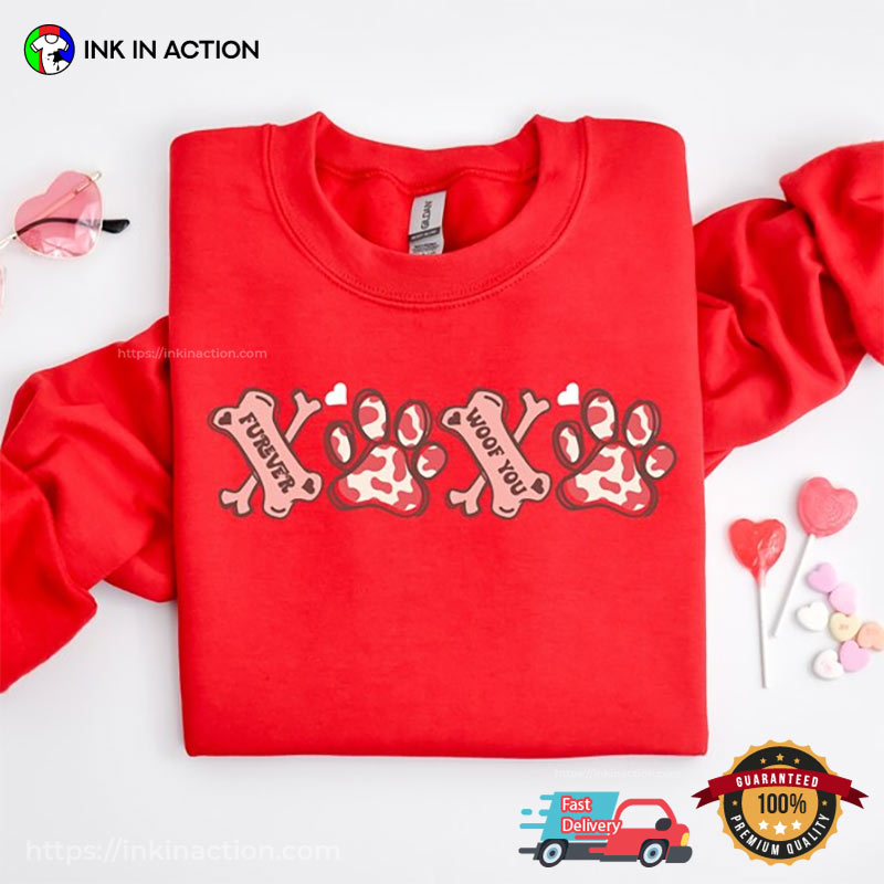 Xoxo Woof You Valentine’s Dog Day T-shirt, Love Your Pet Day Merch