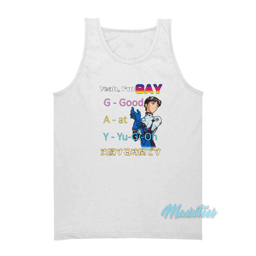 Yeah I'm Gay Good At Yu Gi Oh Tank Top