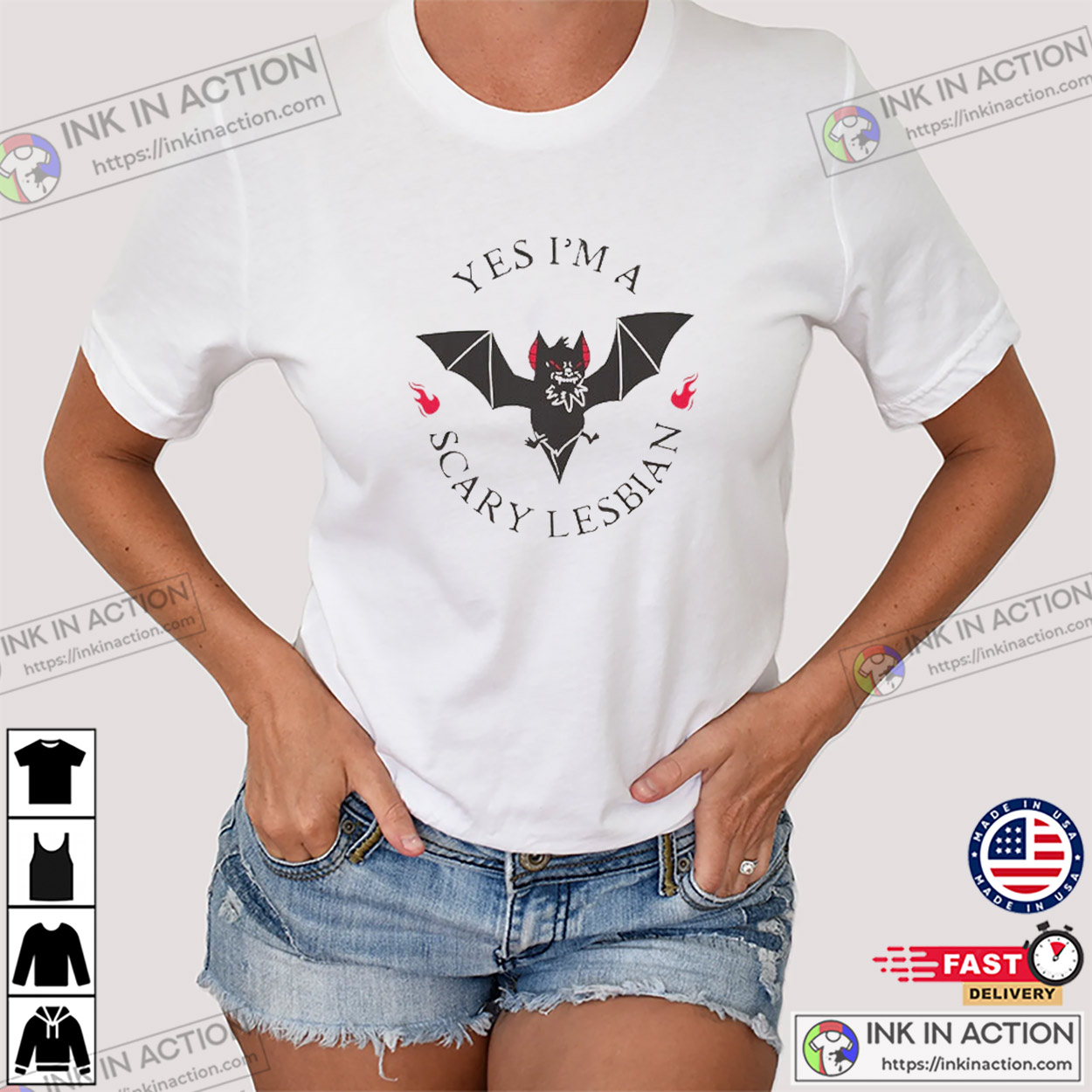 Yes I’m A Scary Lesbian Pride Month T-shirt