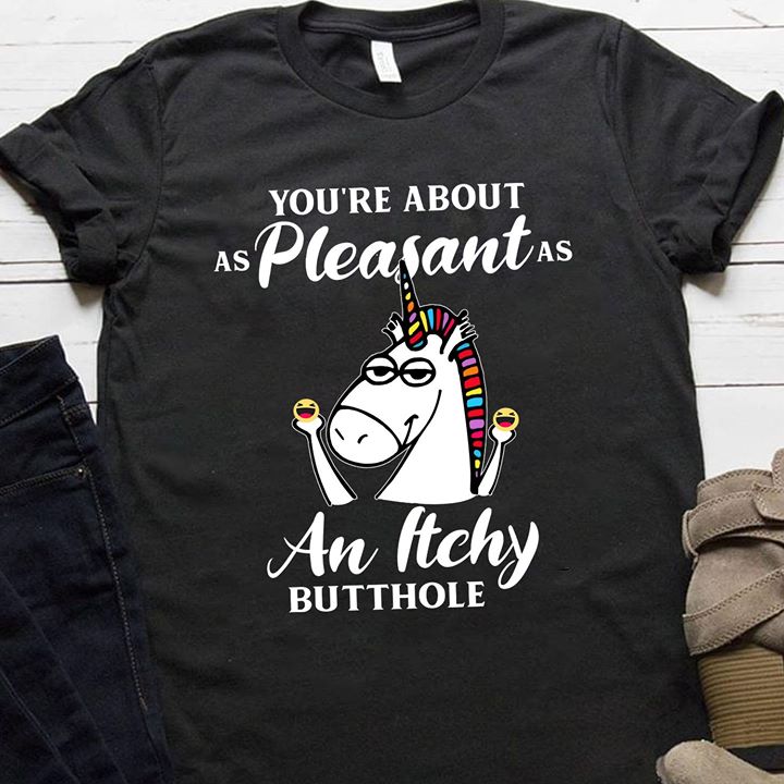 You're Anout As Pleasant As An Hehy Butthole Shirt
