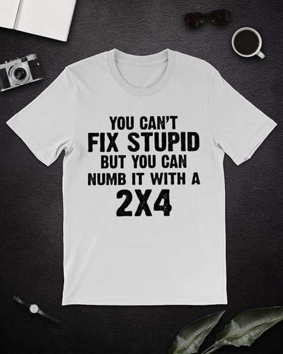 You Can't Fix Stupid But You Can Numb It With A 2×4 Shirt