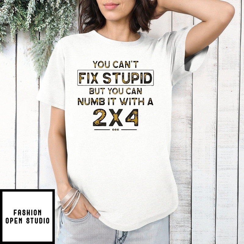 You Can’t Fix Stupid But You Can Numb It With A 2×4 T-shirt