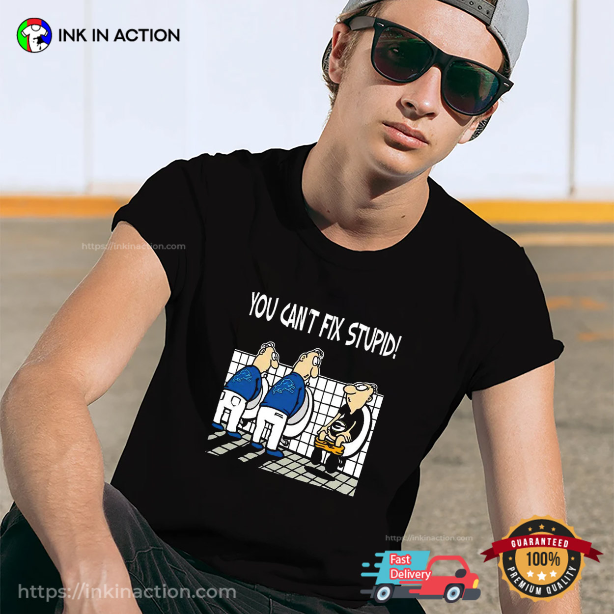 You Can’t Fix Stupid Funny Detroit Lions T-shirt