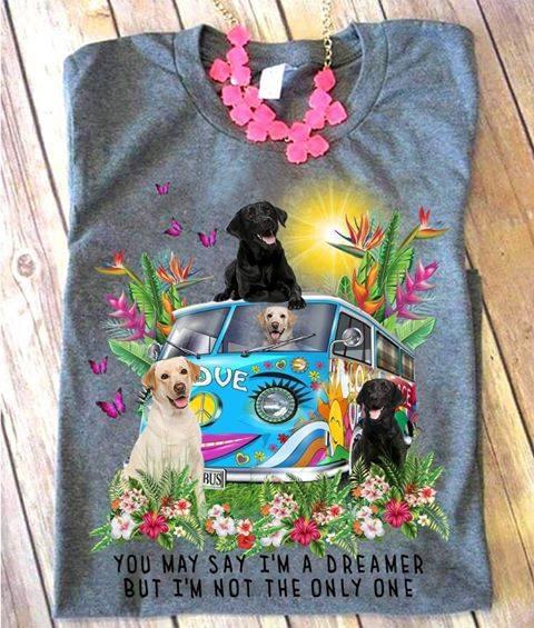 You May Say I'm A Dreamer But I'm Not The Only One Camping Hippie Bus Shirt
